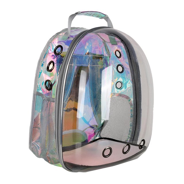 Dalazy Pet Portable Carrier Backpack Space Travel Dog Cat Bag Transparent