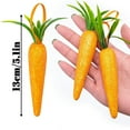 thumbnail image 3 of putnchl Easter Carrot Hanging Ornaments-6PCS Artificial Carrot,Realistic Thanksgiving Carrots Hanging Pendant For Tree, 3 of 7