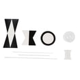 thumbnail image 4 of Juguete Móvil Montessori para Niños, Juguetes de Desarrollo Montessori en Blanco Y Negro, Juguete Móvil para Niños, Juguetes de Actividad para Niños Hugo Playset móvil colgando, 4 of 10