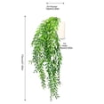thumbnail image 4 of Paquete de 2 Plantas artificiales Decoración Hojas Montado en la pared Inteprter, 4 of 6