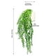 thumbnail image 2 of Paquete de 2 plantas artificiales colgantes Matsuzay decoración verde, 2 of 6