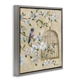 thumbnail image 3 of Stupell Industries Evening Song Birdcage Over Beige Gray Framed Floater Canvas Wall Art design by Nan, 25 x 25, 3 of 9
