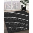 thumbnail image 3 of Ahgly Company Machine Washable Indoor Rectangle Transitional Night Black Area Rugs, 2' x 5', 3 of 7