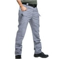 thumbnail image 1 of Aqestyerly Pantalon pour Homme à Multiples Poches Pantalon Cargo Tenue de Travail Combat Sécurité Poche Cargo HWRETIE, 1 of 5