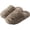 taupe, variant on Striped Faux Fur Scuff Slippers Memory Foam House Shoes Taupe EU 38-39 1Pair