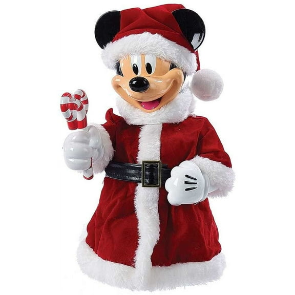 Kurt Adler 10-Inch Mickey Mouse Treetop/Tablepiece with Bendable Arms, Red