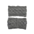 thumbnail image 3 of Ausyst Headbands for Women Winter Cross Ear Warmer Head Wraps Headbands Side Buttons For Use Face Covering Clearance, 3 of 3