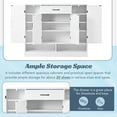 thumbnail image 6 of DEALTOPS Modern Minimalist Shoe Cabinet with Ample Storage Space and Adjustable Shelves, Freestanding Wooden Shoe Rack for Entryway - White, 6 of 8