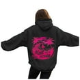 thumbnail image 4 of vigerakr Oversized Graphic Hoodies for Women Trendy Fashion Preppy Sweatshirt Long Sleeve Y2K Tops with Pockets (Black, S), 4 of 6