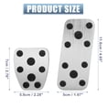 thumbnail image 4 of Cubierta de pedal Acelerador Freno Embrague Kit Unique Bargains Tono Plateado para Subaru, 4 of 7