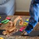thumbnail image 5 of Excavadora de madera de juguete para niños, vehículo de construcción pequeño, juguete de ingeniería en miniatura, excavadora pequeña de juguete, 5 of 8