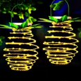 thumbnail image 3 of 2 Pack Pineapple Solar Outdoor Lights, Waterproof Hanging Solar Lights, 3 of 5