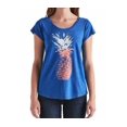 thumbnail image 1 of Lucky Brand Ladies' Graphic Tee (Blue Pineapple Print, Medium), 1 of 3