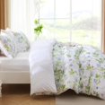 thumbnail image 2 of Housse de Couette Format Grand Réversible Ensemble de Housse de Couette Florale avec Fermeture Éclair Pièces Motifs Botaniques Ensemble de Literie en Microfibre Douce (&#x Taies d'Oreiller &#x&#, 2 of 5
