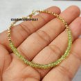 thumbnail image 3 of Charms And Spells Peridot Minimalist Bracelet - Natural Stone Dainty Jewelry for Women, Healing Crystal Gifts, 3 of 6