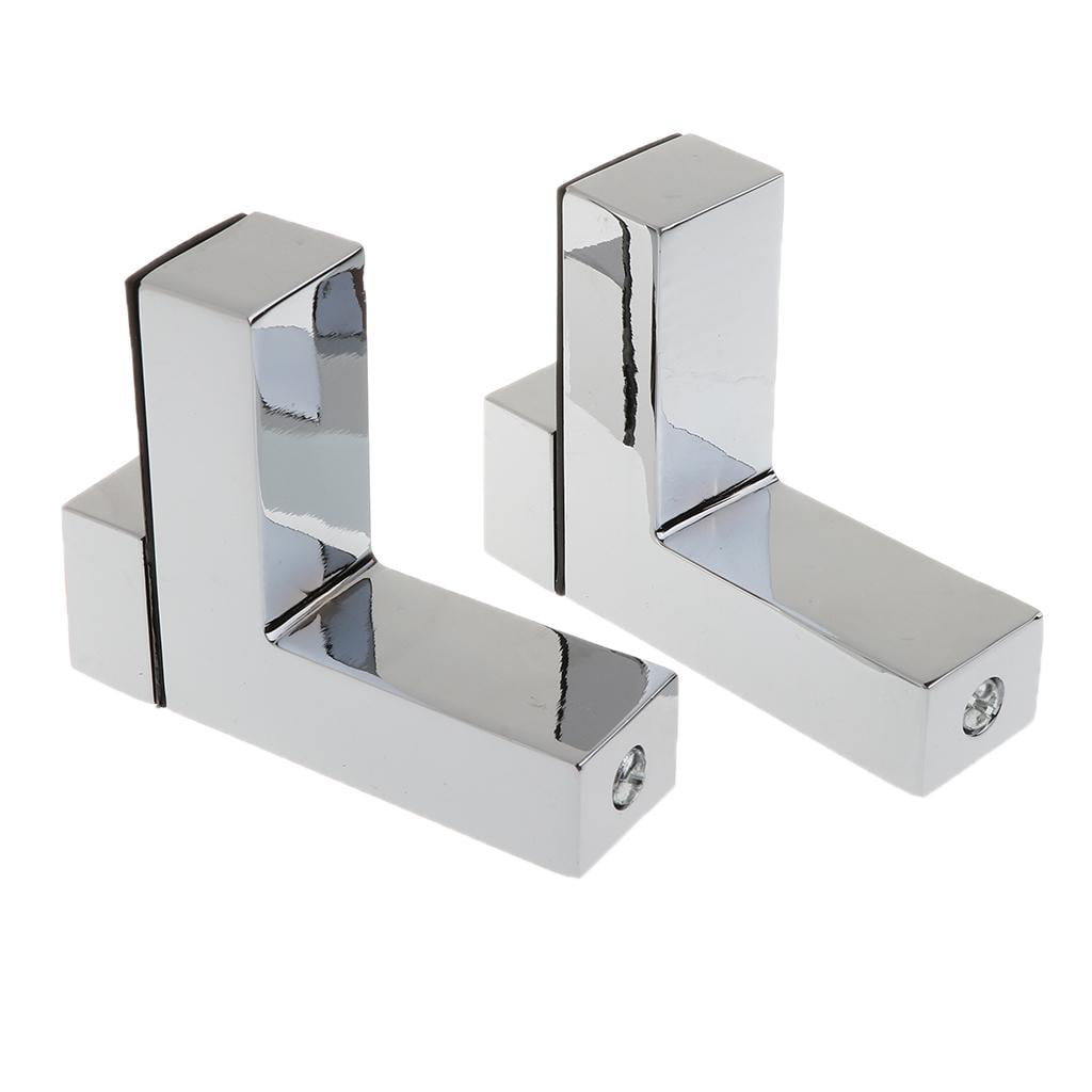 Axioma 6x Solid Metal Adjustable Wood/Glass Shelf Bracket Wall Mount Brushed Nickel