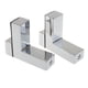 thumbnail image 4 of Soporte para estante de esquina de baño de vidrio templado, montaje en pared grueso, 2 piezas L, 4 of 9