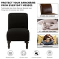 thumbnail image 6 of SHANNA Armless Accent Chair Cover Stretch Spandex Chair Slipcover Slipper Chair Cover, Black, 6 of 7