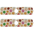 thumbnail image 2 of Christmas Gingerbread Cookies Sink Splash Guard for Faucet 2 Packs Faucet Absorbent Mats, Happy New Year Faucet Handle Drip Catcher Quickly Drying Mat for Kitchen Counter Bathroom, 14.9"x5.5", 2 of 7