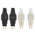 thumbnail image 2 of 2 Piezas Mini Auricular Cable Pin Audio Auriculares Jack Conector de Clavija para HD650 HD600 HD580 HD25 Negro, 2 of 5