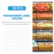 thumbnail image 3 of FESTFENDS 50Ud Exhibidor De Etiquetas Transparentes Práctico Para Etiquetas De Precio En Supermercado, 3 of 7