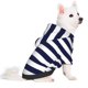 thumbnail image 2 of Fotbe Navy Blue And White Stripes Sudadera con Estampado para Perros Pequeños – Suéter con Capucha para Mascotas, Tela Suave de Forro Polar con Bolsillo-X-Small, 2 of 7
