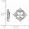 thumbnail image 2 of Sterling Silver Rhodium Diam. & White Topaz Earring Jacket QJ136APR, 2 of 2