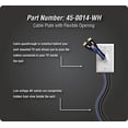 thumbnail image 1 of DATA COMM 45-0014-LA Placa de Cable con Abertura Flexible, 1-Gang, Lit, 1 of 2