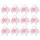 thumbnail image 1 of Uxcell 12Pcs Pulseras de Flores Artificiales Corsage de Muñeca para Ceremonia de Boda Rosa, 1 of 5