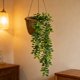 thumbnail image 5 of Planta colgante artificial – Hierba de hoja de glicinia montada en la pared, 28,34 pulgadas de enredadera verde larga, disposición decorativa interior de plástico para jardines domésticos, 5 of 6