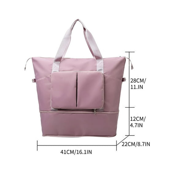Sac Bandoulière en Nylon en Toile avec Grande Capacité et Multiples Compartiments en Tissu