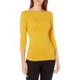 thumbnail image 1 of walmart Essentials Womens 3/4 Sleeve Boatneck T-Shirt, 1 of 8
