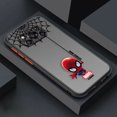 thumbnail image 3 of Matte Case for Xiaomi POCO X4 X3 X2 M4 M3 M2 F4 F3 GT C40 CC9 PRO 4G 5G A3 MIX4 CIVI Case Cartoon Marvel Spider-Man Spider Web, 3 of 5