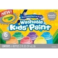 thumbnail image 1 of Crayola 54-5000 Washable Paint 6-Color Metallic Set, 1 of 1