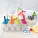 thumbnail image 5 of Molde de plástico para hacer hielo, paletas de color mini cuadradas, ocho sets, con tapa, helado, 5 of 7