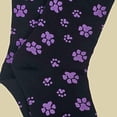 thumbnail image 7 of Purple Paw Print Dog Lover Socks from the Sock Panda (Adult Medium - Women's Shoe Sizes 5-10), 7 of 7