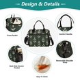 thumbnail image 3 of FORMRS Insulated Lunch Bag Unisex Large Capacity with Shoulder Strap, Green Plants, 3 of 6