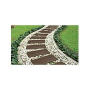 Gardener's Supply Company Recycled Rubber Walkway Railroad Tie Stepping Stone | Outdoor Garden Patio Decor & Lawn Pathway Landscaping Stepping Blocks | Eco-Friendly Garden Decor - 23-1/4"L x 9-1/2" W