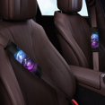 thumbnail image 3 of Chririnla Smoke Skull Auto Seatbelt Covers Heat Insulation Durable Car Seat Belt Pads, Soft Magic Tape Installation Compatible with SUV Van Cars, 3 of 7