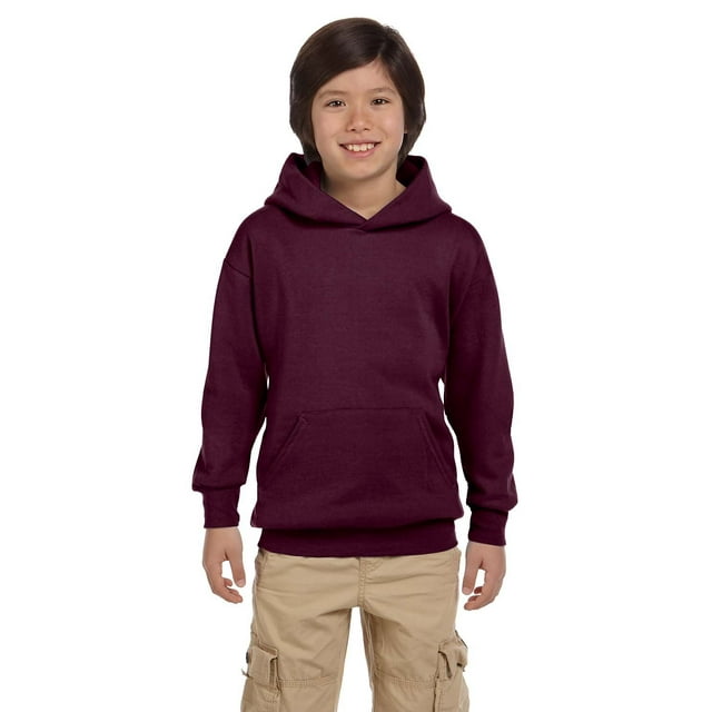 Hanes Big Boys Ribbed Waistband EcoSmart Pullover Hoodie