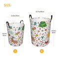 thumbnail image 3 of Sikiie Winter Christmas And New Year Deer Print Round Dirty Clothes Basket, Waterproof Standing Foldable Storage Basket, for Laundry Room, Bedroom, Bathroom Storage-Medium, 3 of 6