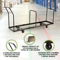 thumbnail image 3 of Dolly en Acier NPS pour Chaises Pliantes, Rangement Vertical, Capacité de 35 Chaises, 3 of 10