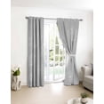 thumbnail image 3 of Grey Dandelion Blackout Curtains for Bedroom/Living Room, Thermal Insulated Kitchen Curtains, Spring Modern Minimalist Country Flower Grommet Darkening Window Treatment Drapes 42"x84"x2, 3 of 8