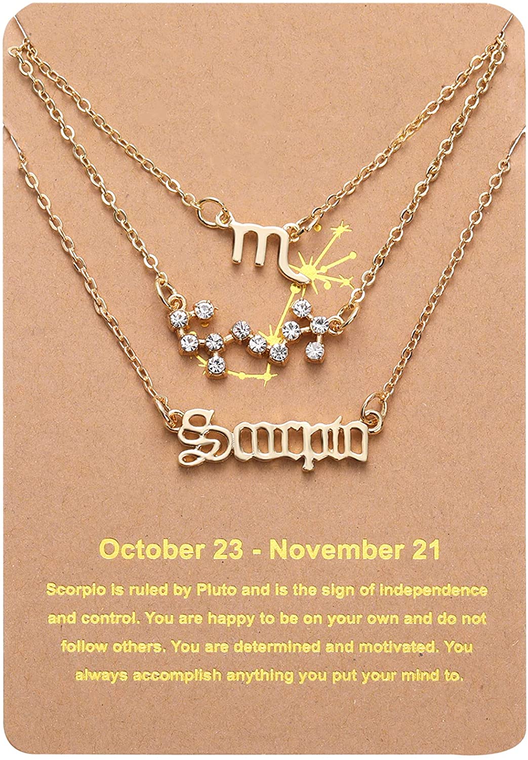 3 Pieces Constellation Zodiac Layer 