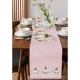 thumbnail image 4 of Thanksgiving Pumpkins Table Runner 60 Inches, Pink Abstract Autumn Rustic Bed Runner Dresser Scarves Tabletop for Indoor Outdoor Parties/Ceremony/Banquet, 13" x 60", 4 of 8