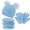 Blue, variant on FZ FANTASTIC ZONE Toddler Kids Winter Warm Knit Beanie Hat Neck Warmer Scarf and Gloves Set with Pom Fleece Lined Gifts for 0-5 Years Old Girls Boys