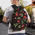 thumbnail image 6 of Defioc Sweet Red Cherry Pattern Laptop Backpack for Men and Women,Casual Backpack Dayback Sports Bookbag for Travel Running Hiking, 6 of 6