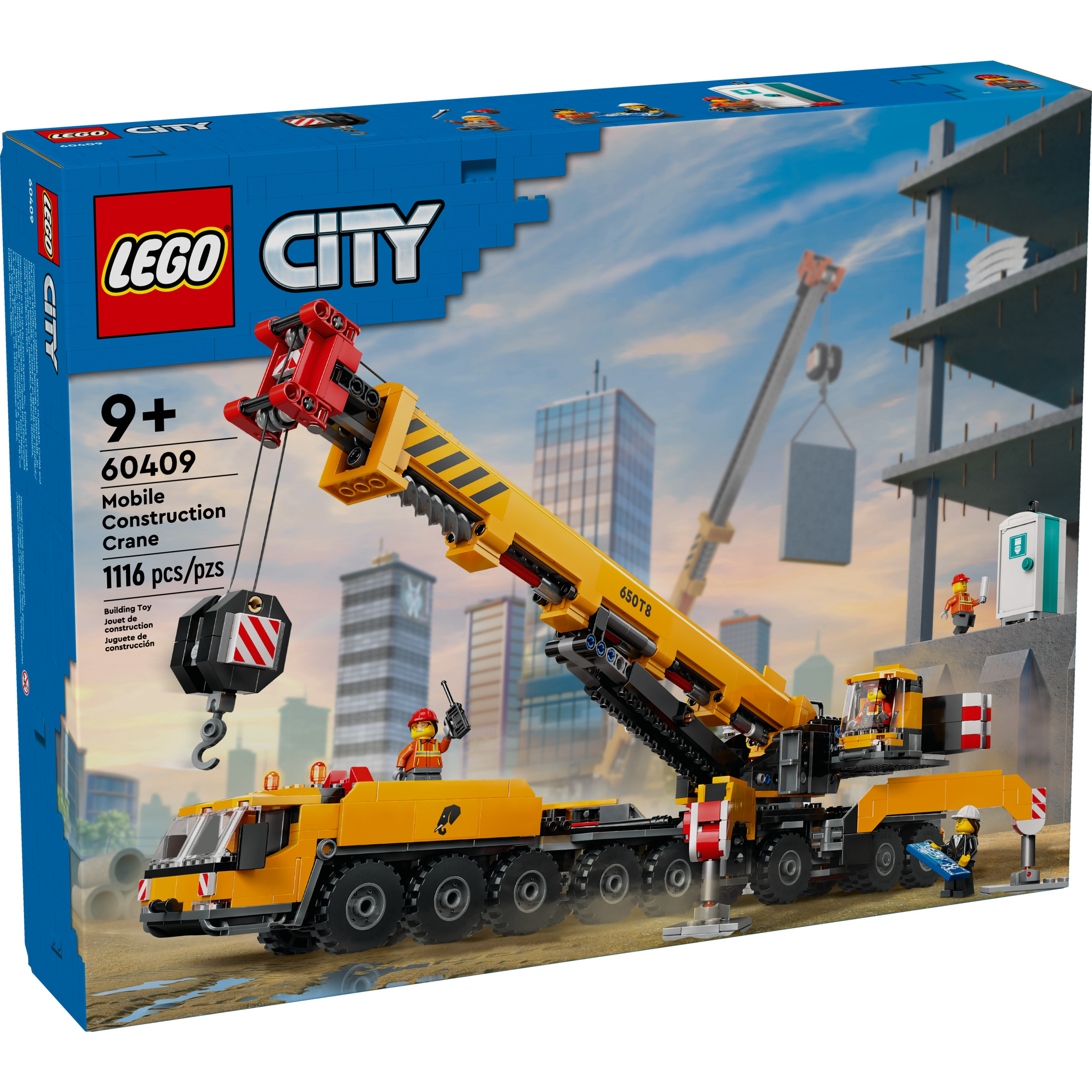 LEGO City Grúa de Construcción Móvil Amarilla Juguete de Construcción, Regalo Creativo de Cumpleaños para Niños, 60409 2