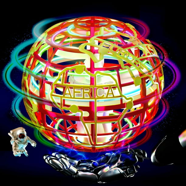 Pelota voladora RIEYON Flying Orb Ball 2025 con 6 efectos de iluminación