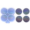 thumbnail image 5 of 4 Moldes de carrete de insignia para resina, molde de agarre de teléfono para resina Uv, molde redondo holográfico, 5 of 5